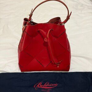 Boldrini Sellaria Leather Bucket Bag NWT
